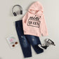 Girls Letter Graphic Hoodie and Jeans Set_3