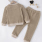 Kids HAPPY Textured Top and Joggers Set_4