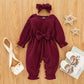 Baby Bow Detail Flounce Sleeve Jumpsuit_2