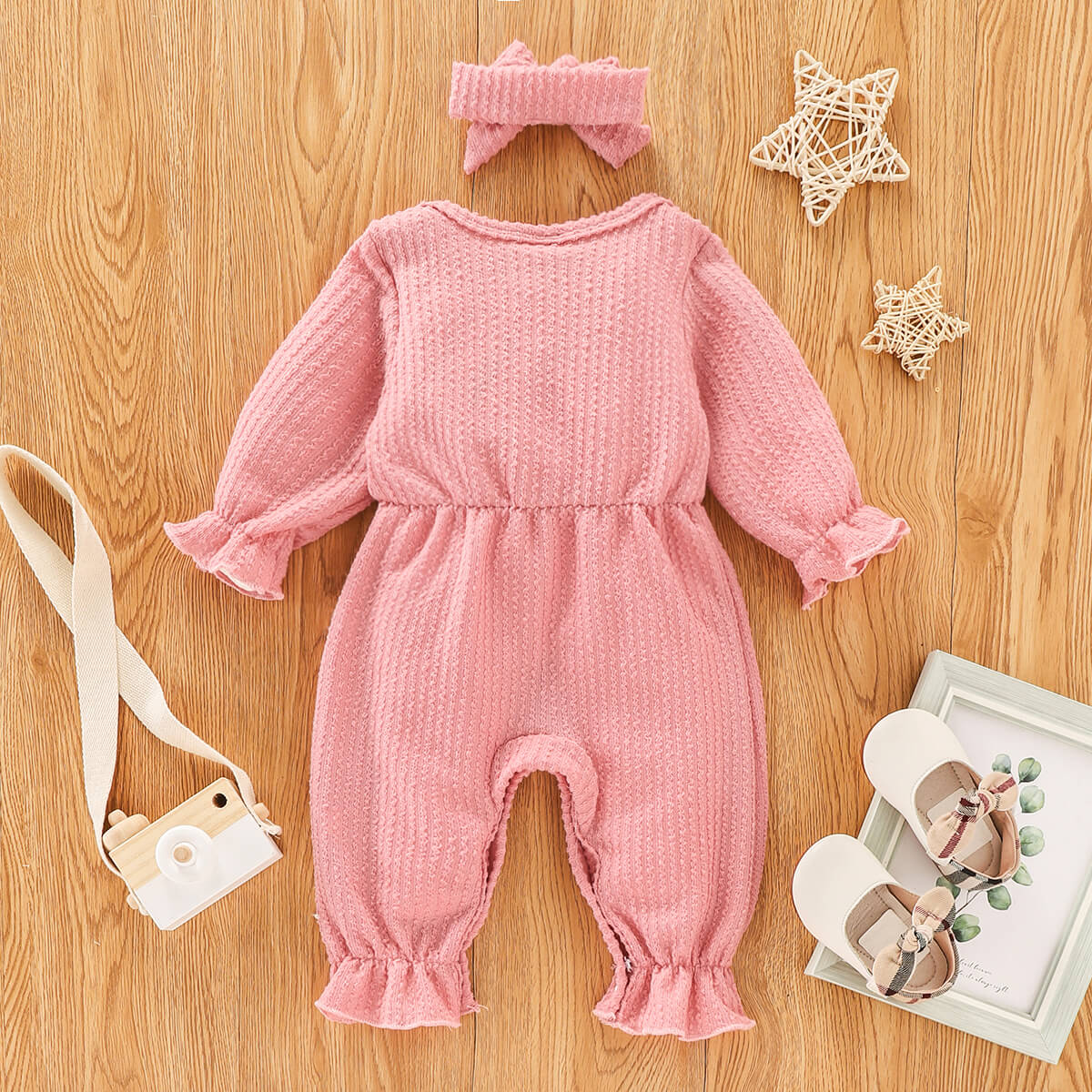 Baby Bow Detail Flounce Sleeve Jumpsuit_10
