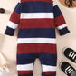Baby Striped Collared Neck Jumpsuit_1