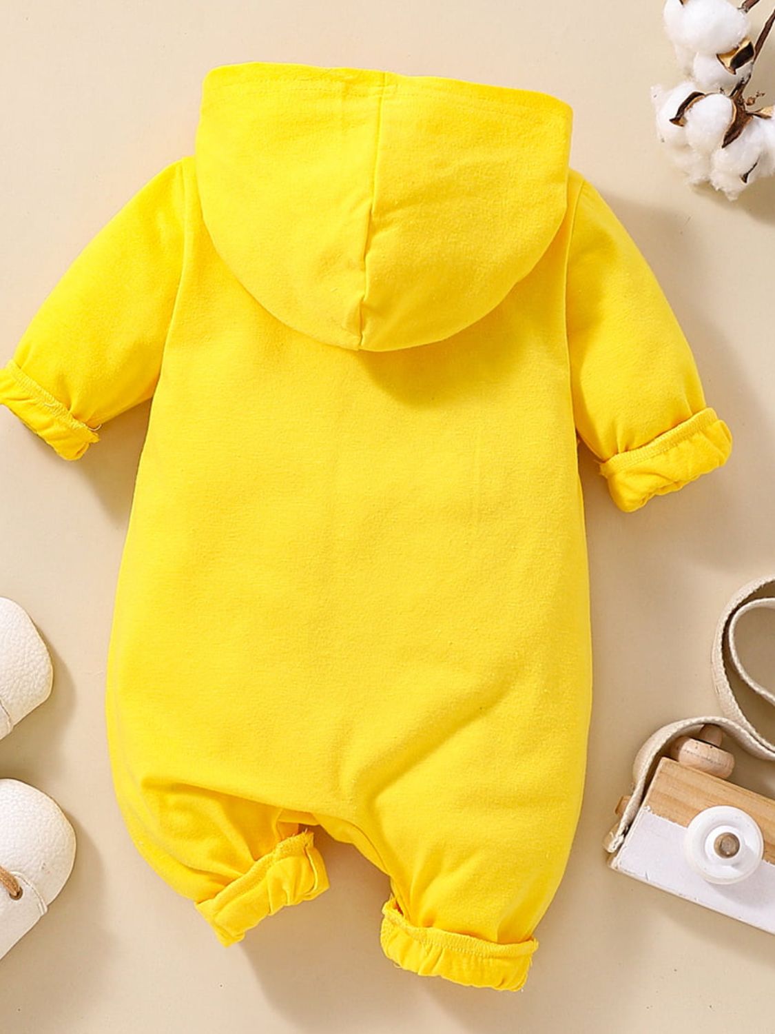 Baby LITTLE BOSS Graphic Hooded Jumpsuit_1