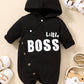 Baby LITTLE BOSS Graphic Hooded Jumpsuit_3