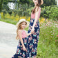 Girls Striped Floral Sleeveless Dress_5