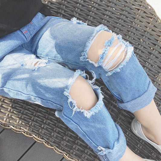 Girls Fashion Ripped Jeans (2T to 10 years old)_0