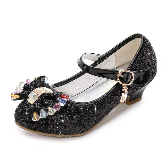 Princess Glitter Shoes (Black)