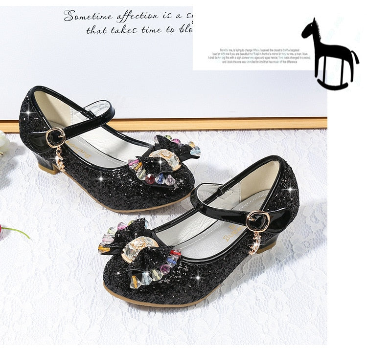 Princess Glitter Shoes (Black)