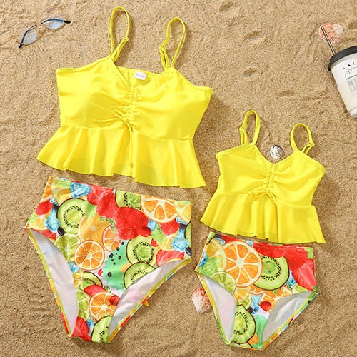 Fruity Beach Day Swimwear (MOM S-XL) (GIRLS 4M-4T)